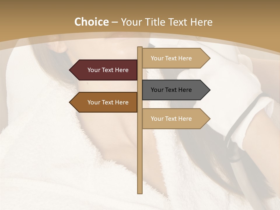 Depilation Woman Hand PowerPoint Template