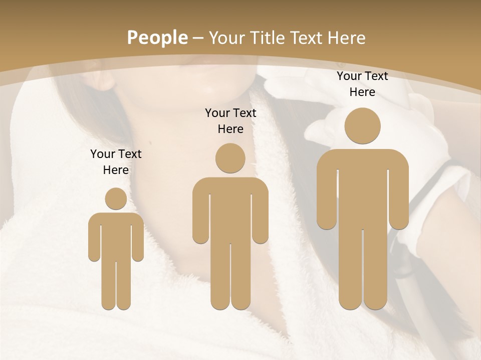 Depilation Woman Hand PowerPoint Template