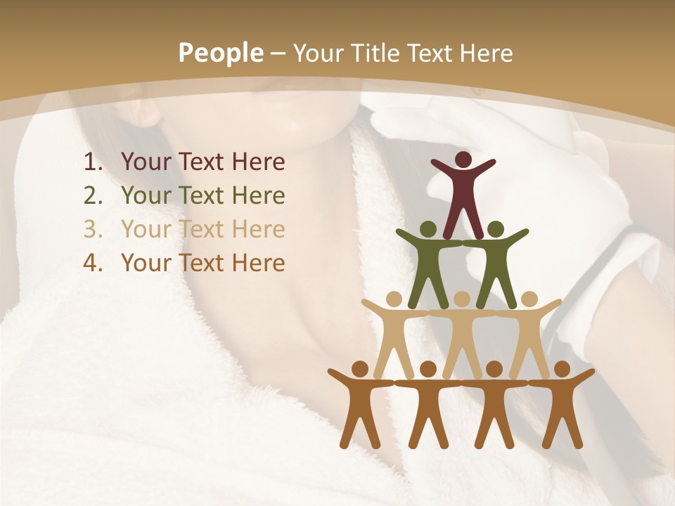 Depilation Woman Hand PowerPoint Template