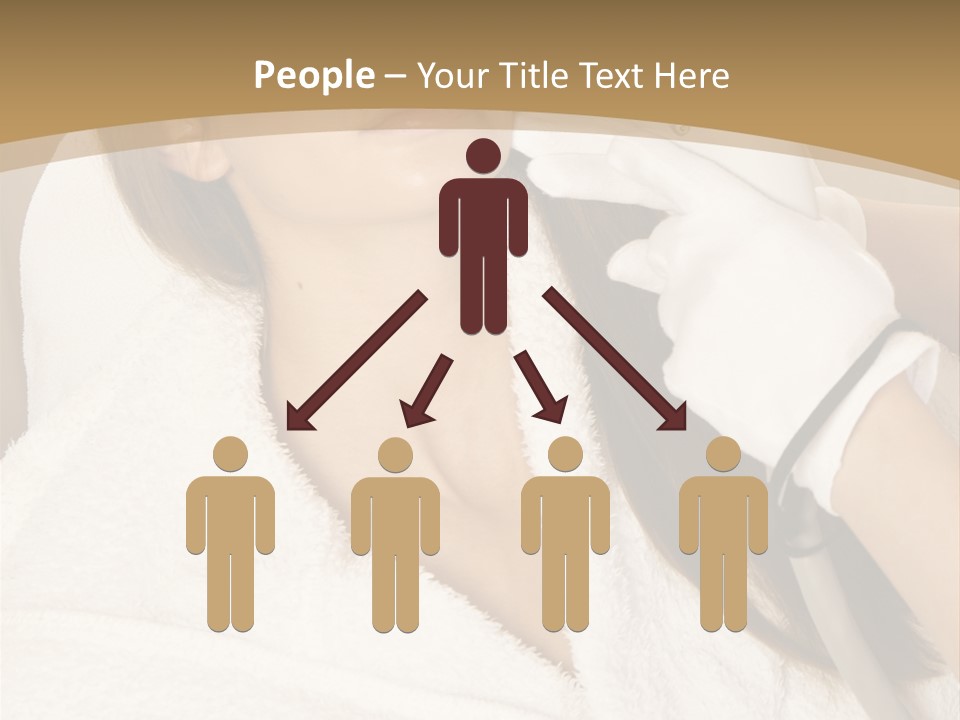 Depilation Woman Hand PowerPoint Template