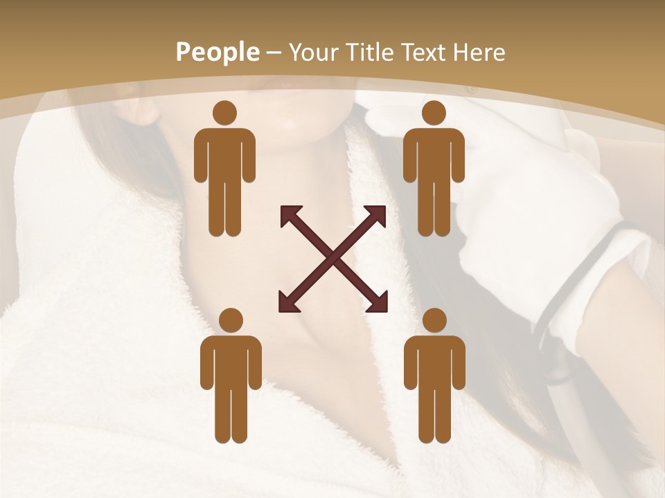 Depilation Woman Hand PowerPoint Template