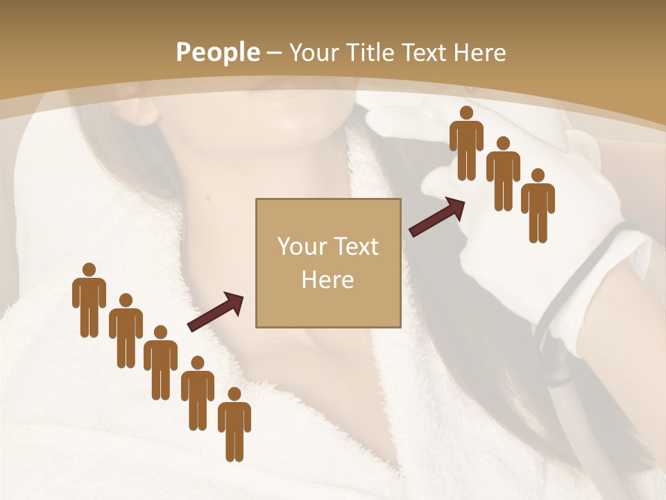 Depilation Woman Hand PowerPoint Template