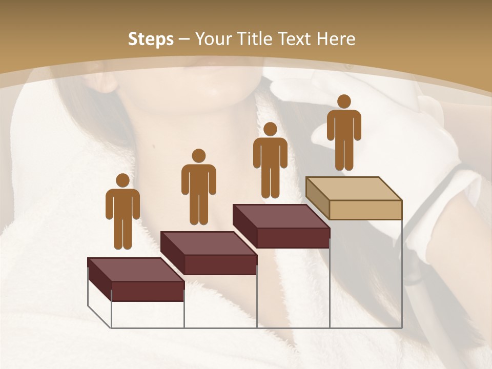 Depilation Woman Hand PowerPoint Template