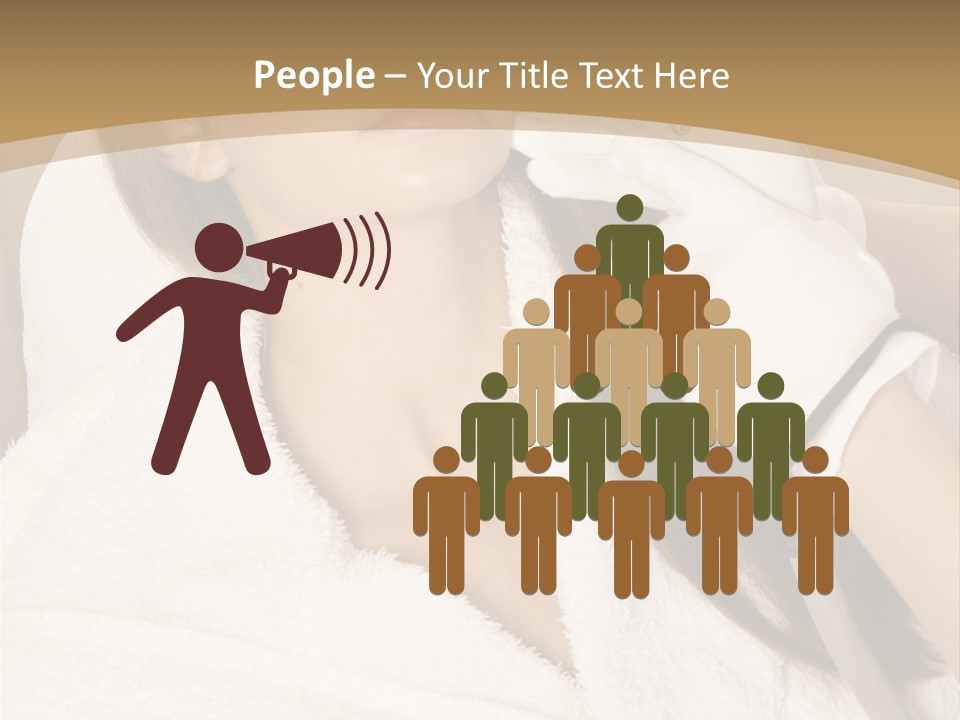 Depilation Woman Hand PowerPoint Template