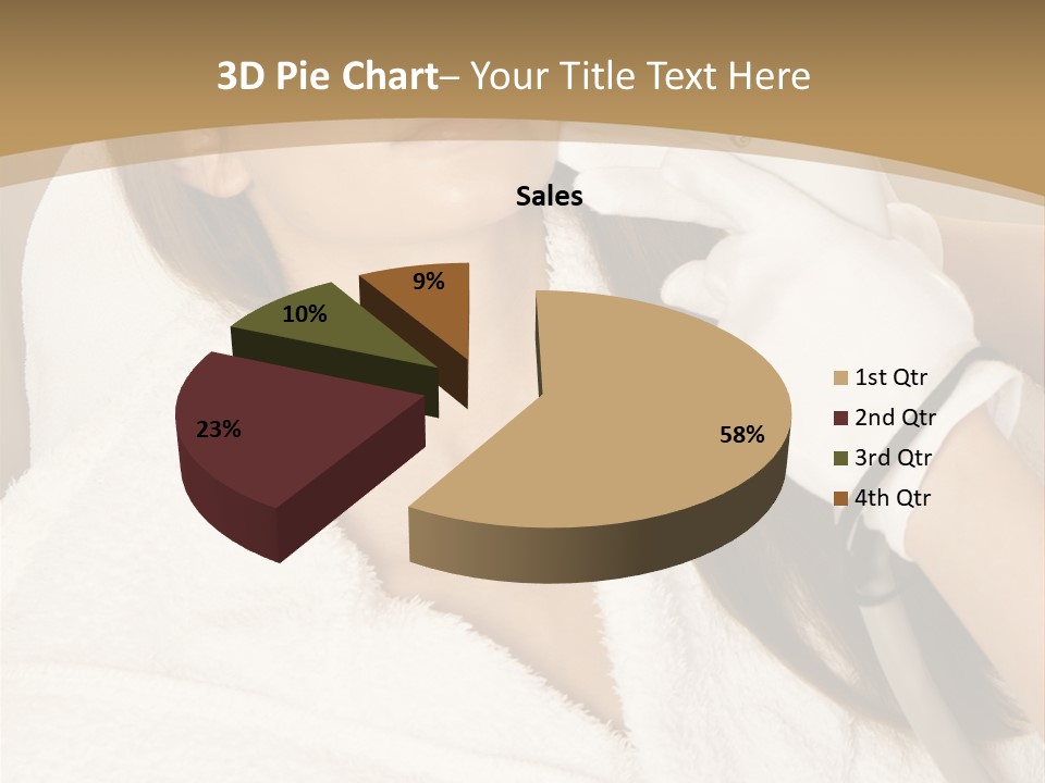 Depilation Woman Hand PowerPoint Template