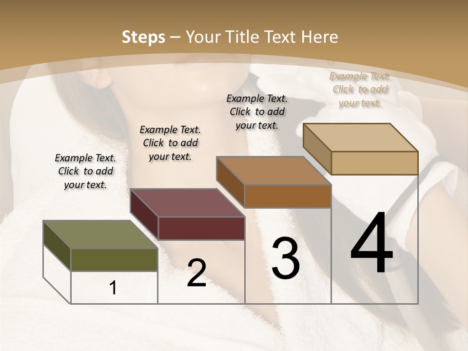 Depilation Woman Hand PowerPoint Template