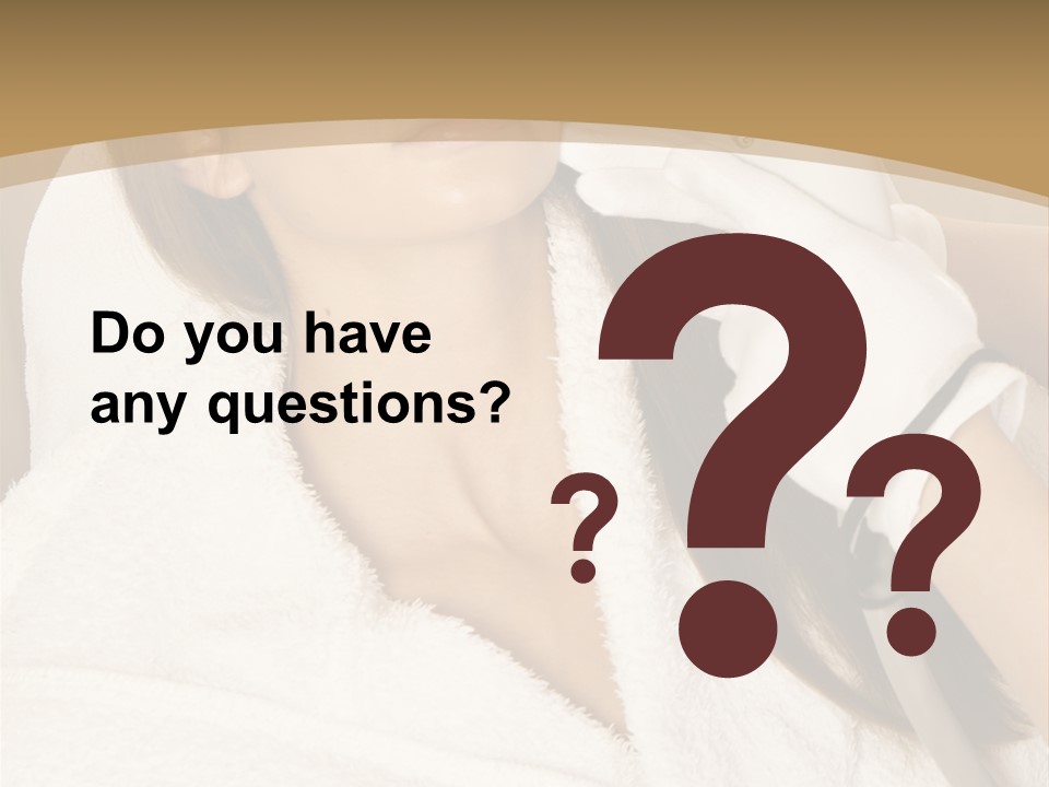 Depilation Woman Hand PowerPoint Template