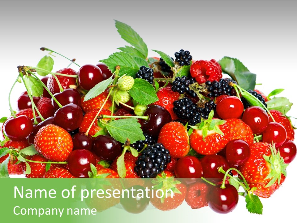 Berry Food Juicy PowerPoint Template