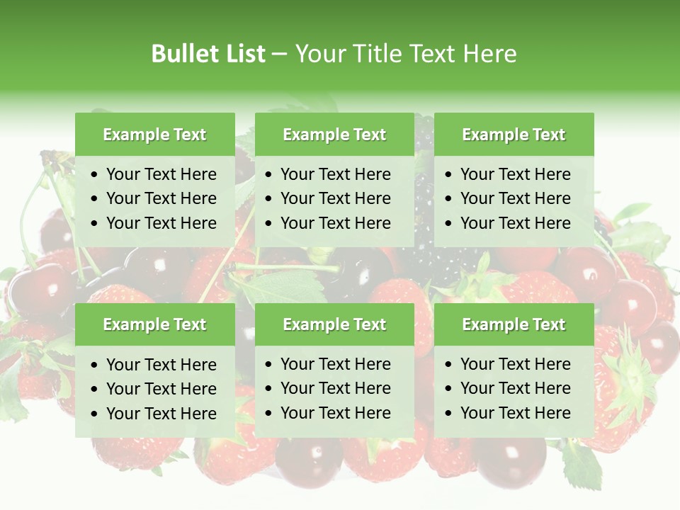 Berry Food Juicy PowerPoint Template