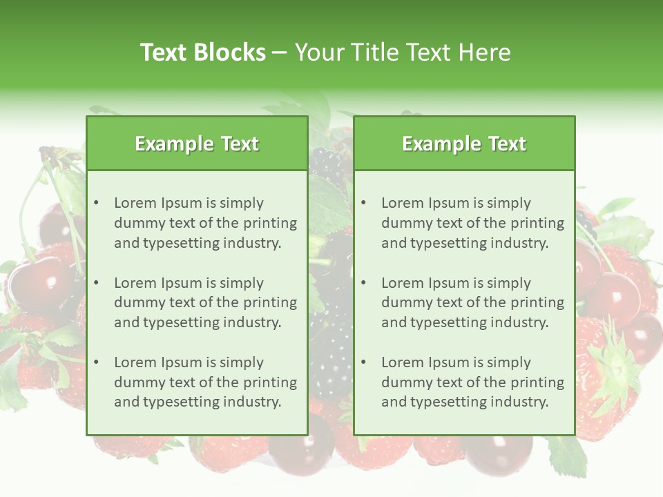 Berry Food Juicy PowerPoint Template