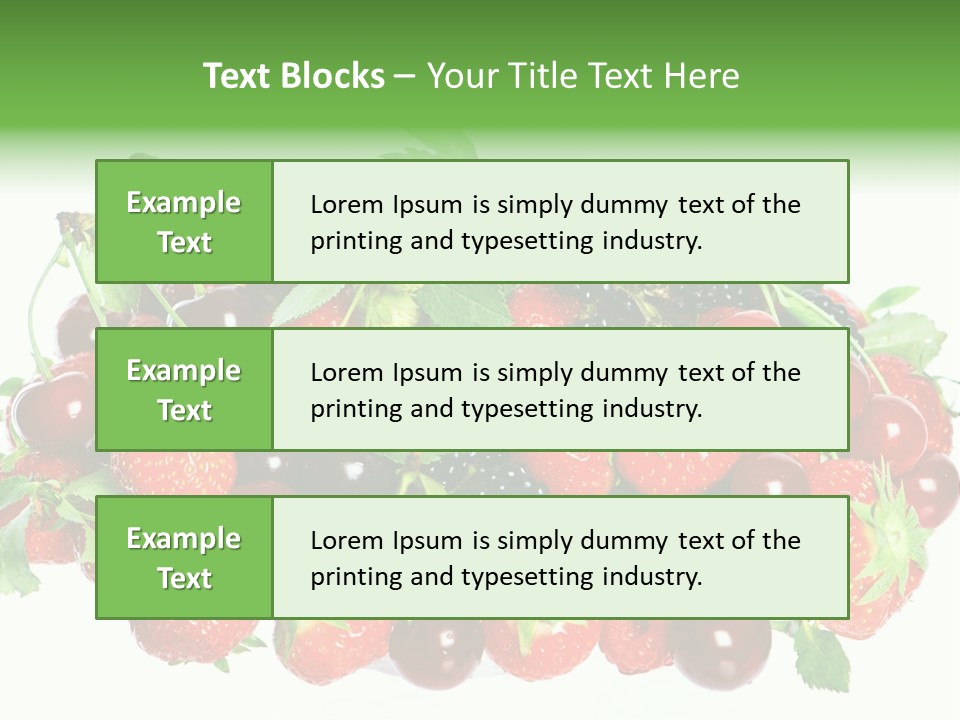 Berry Food Juicy PowerPoint Template