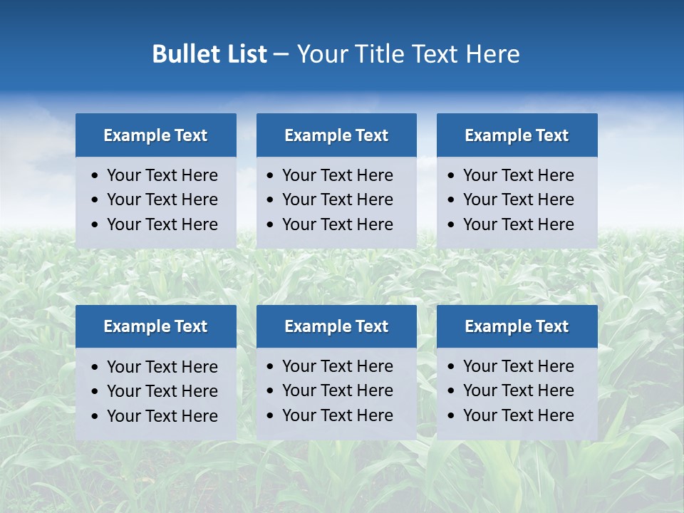 Horizon Agriculture Environment PowerPoint Template