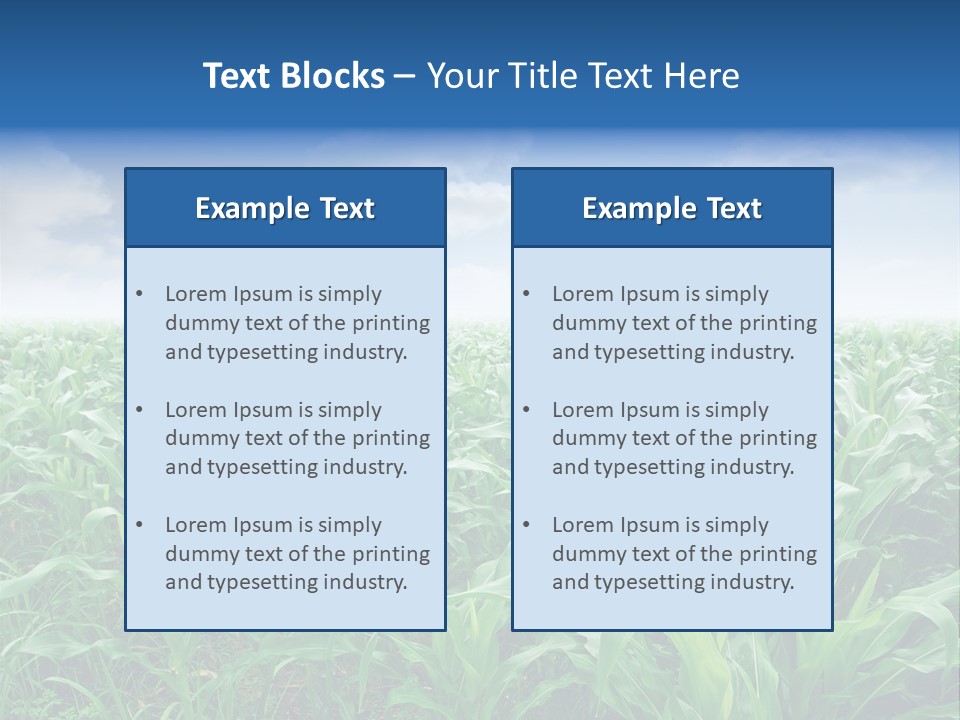 Horizon Agriculture Environment PowerPoint Template