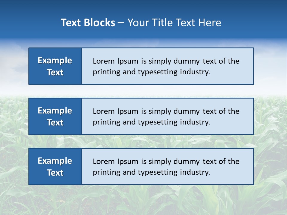 Horizon Agriculture Environment PowerPoint Template
