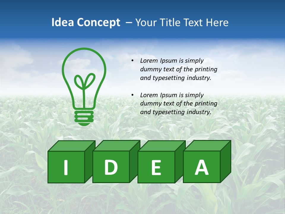 Horizon Agriculture Environment PowerPoint Template