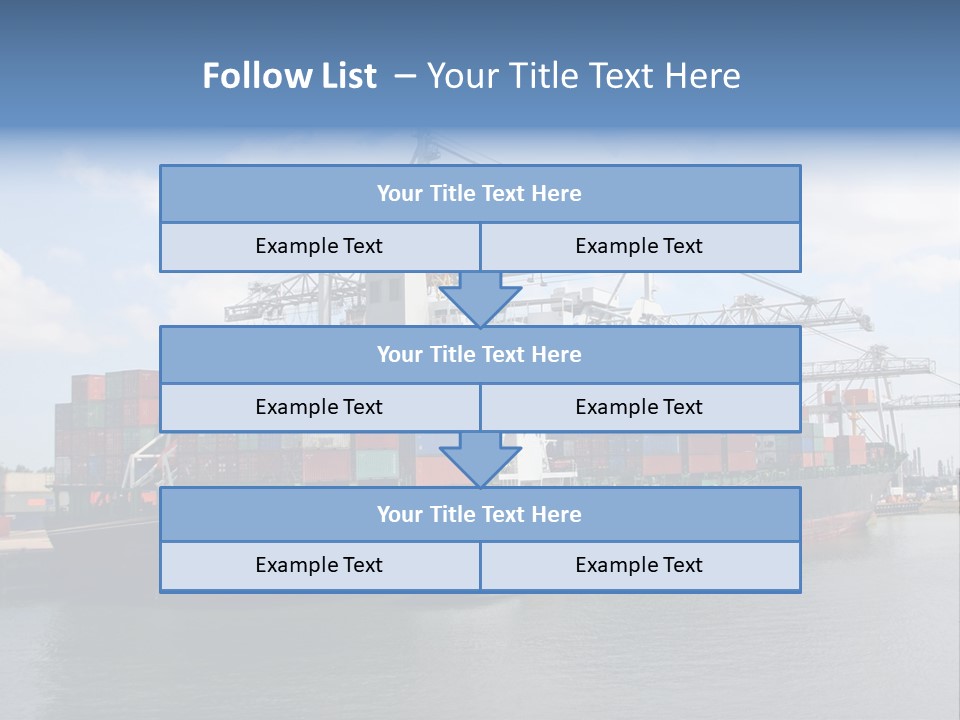 Sea Water Debarment PowerPoint Template