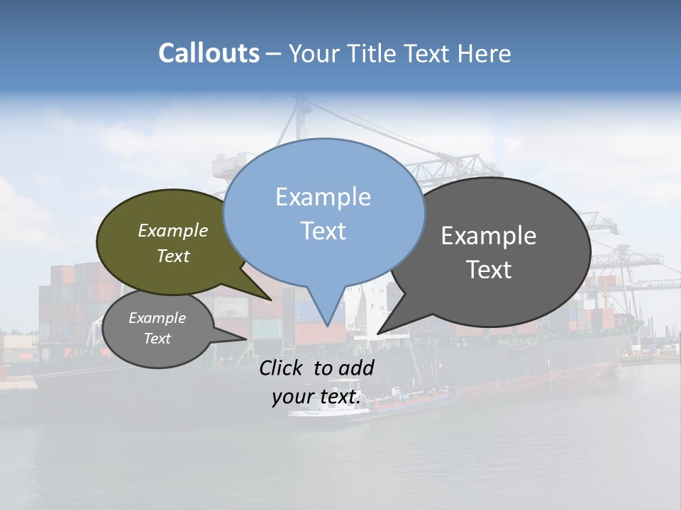 Sea Water Debarment PowerPoint Template