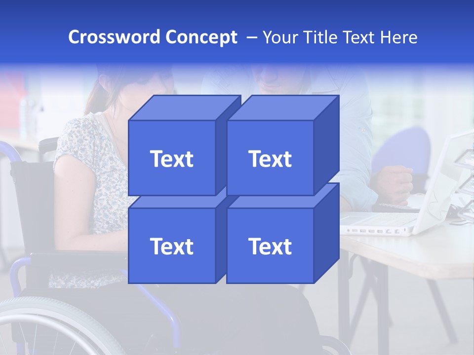Landscape Person Folder PowerPoint Template