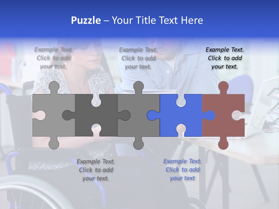 Landscape Person Folder PowerPoint Template