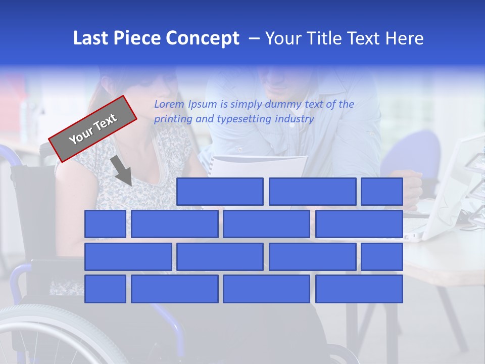 Landscape Person Folder PowerPoint Template
