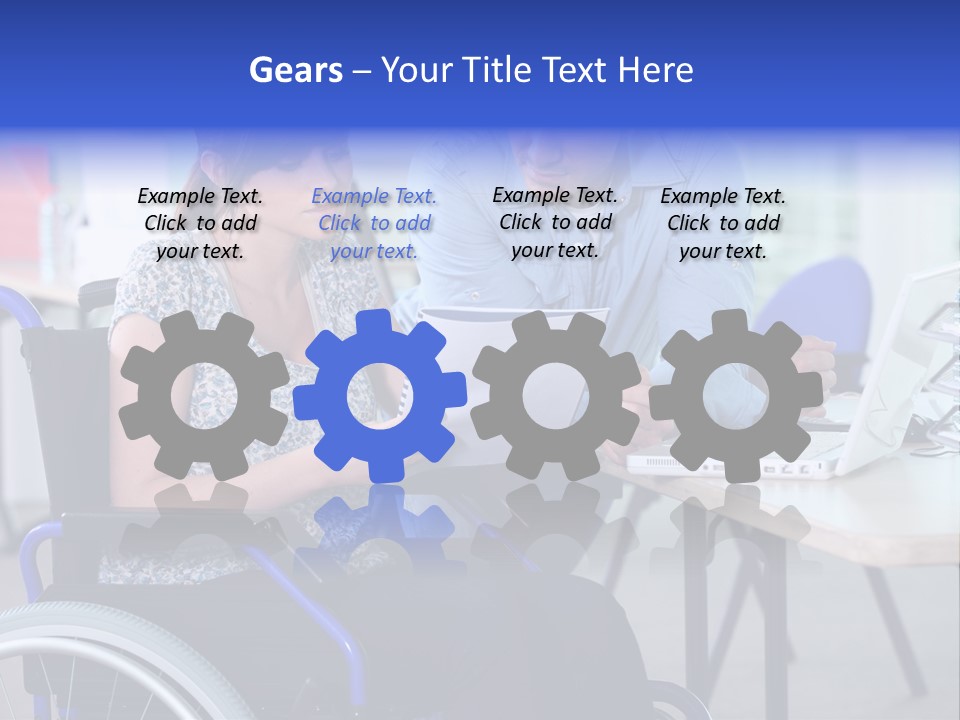 Landscape Person Folder PowerPoint Template