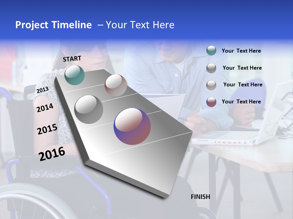 Landscape Person Folder PowerPoint Template