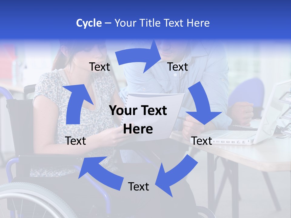 Landscape Person Folder PowerPoint Template