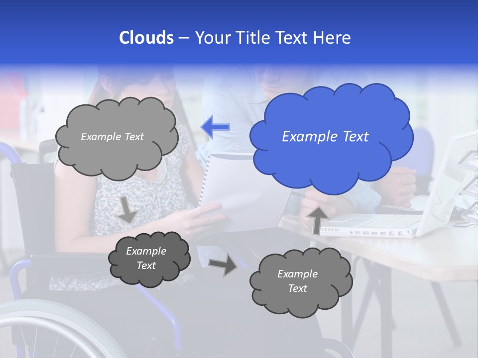 Landscape Person Folder PowerPoint Template