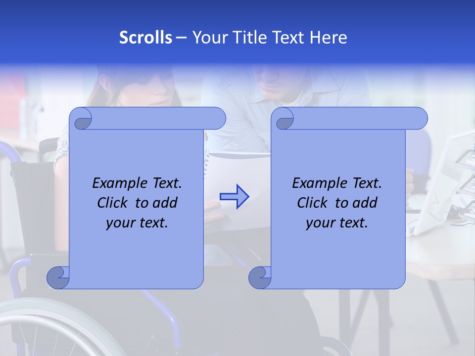 Landscape Person Folder PowerPoint Template