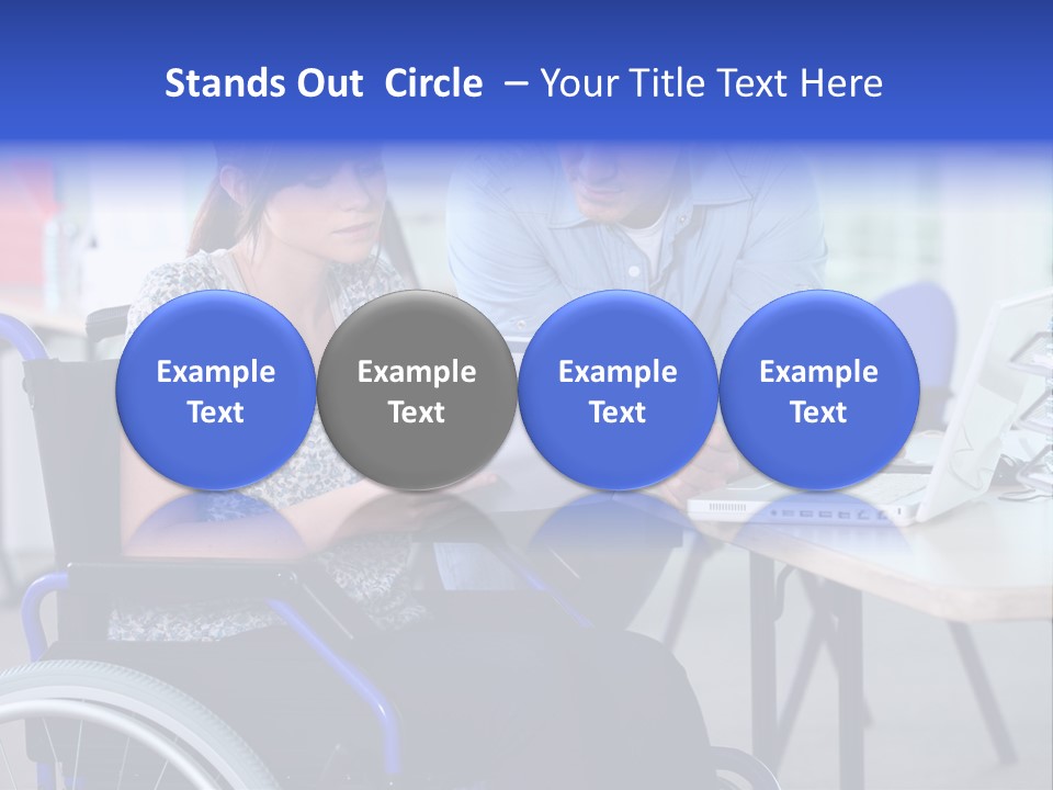 Landscape Person Folder PowerPoint Template