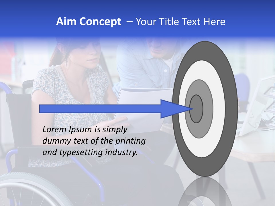 Landscape Person Folder PowerPoint Template