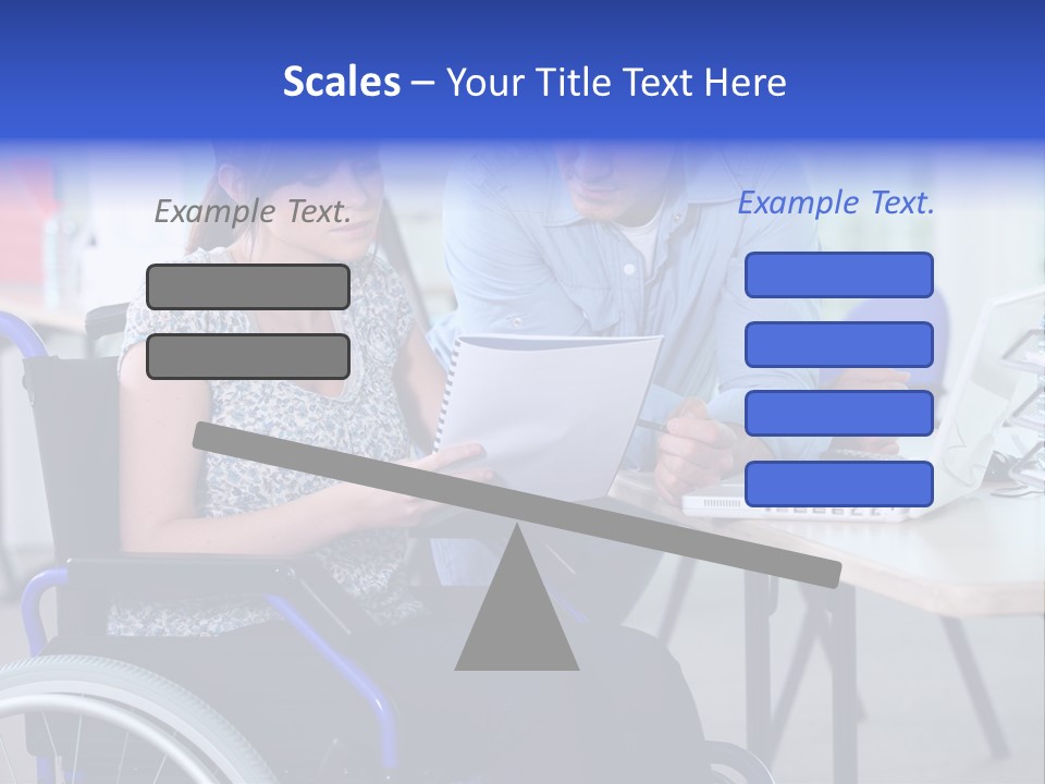 Landscape Person Folder PowerPoint Template