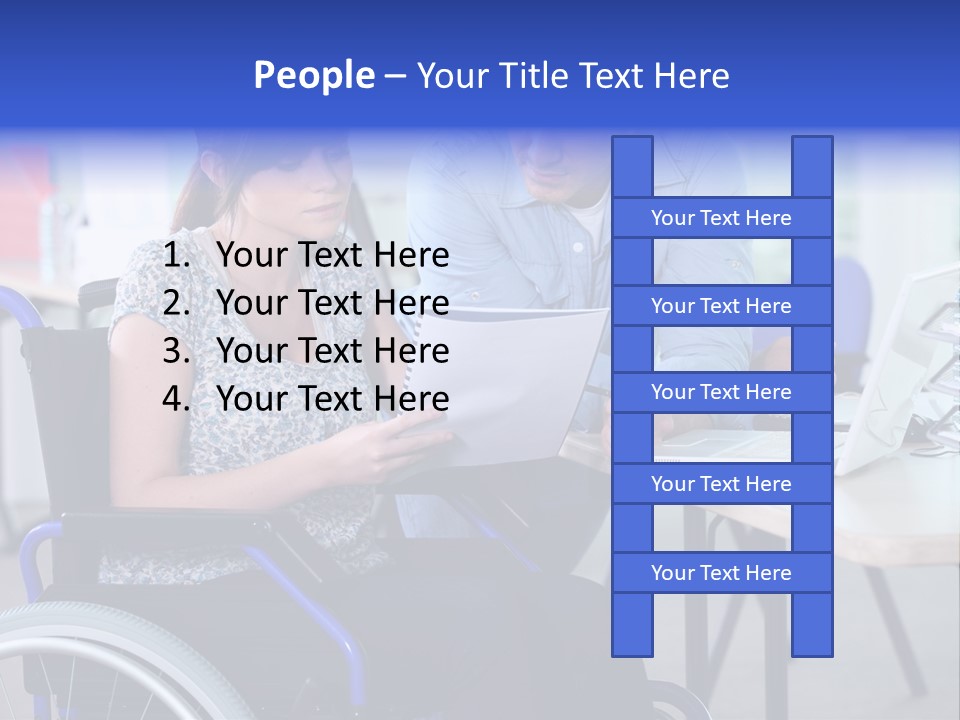 Landscape Person Folder PowerPoint Template