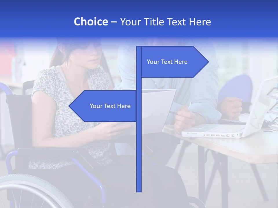 Landscape Person Folder PowerPoint Template