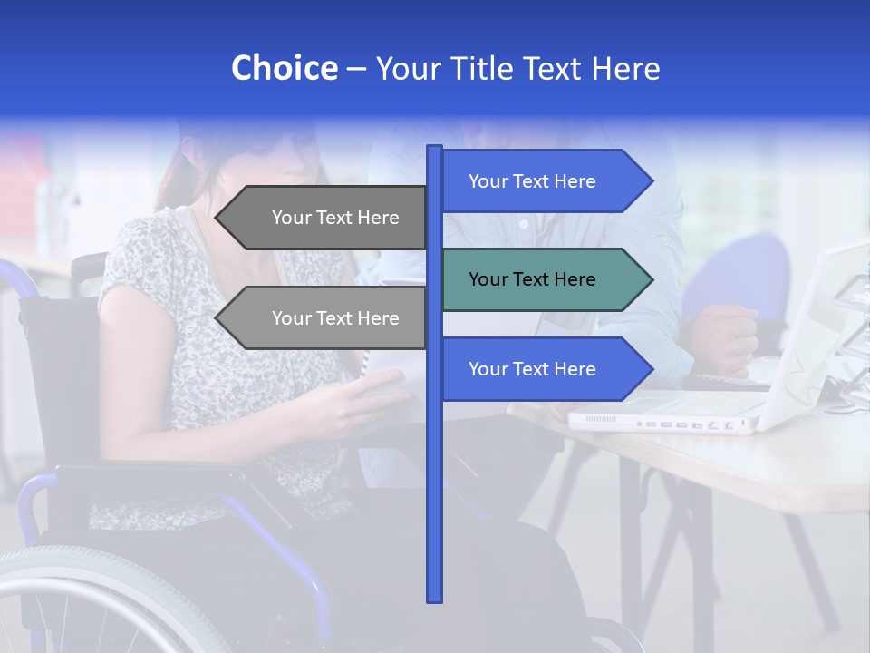 Landscape Person Folder PowerPoint Template