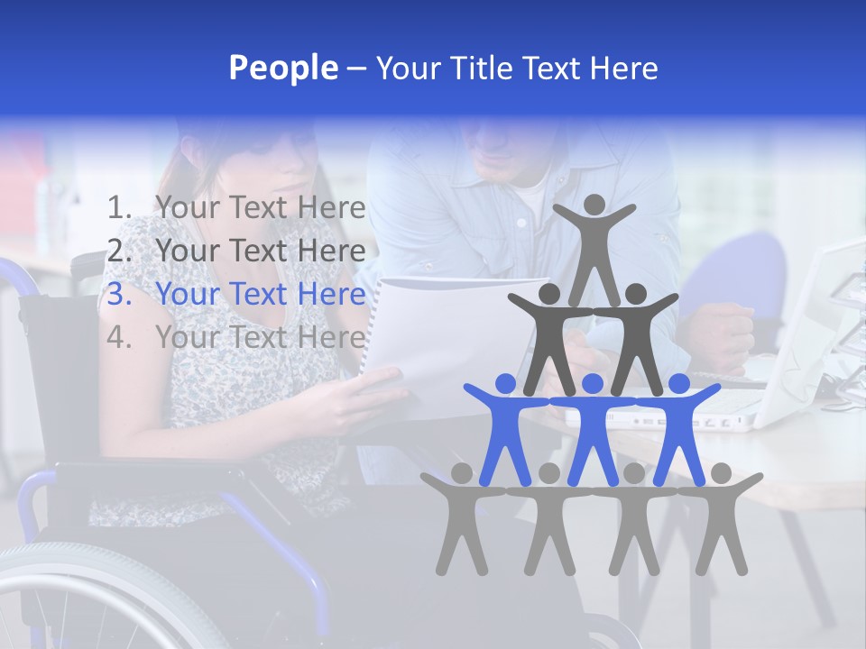 Landscape Person Folder PowerPoint Template