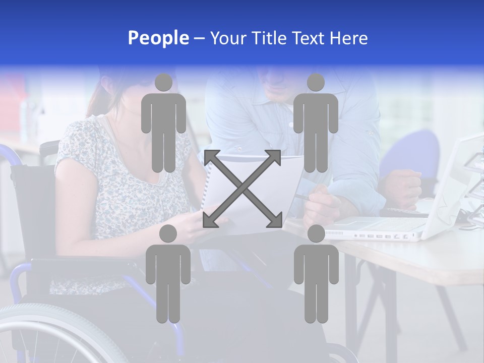 Landscape Person Folder PowerPoint Template