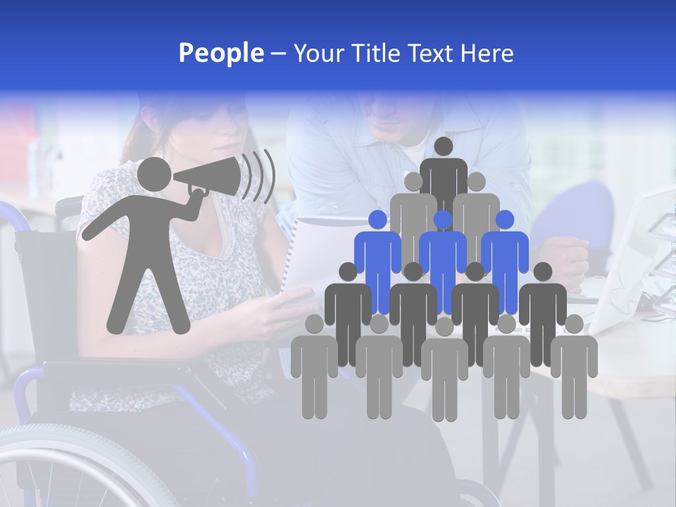 Landscape Person Folder PowerPoint Template