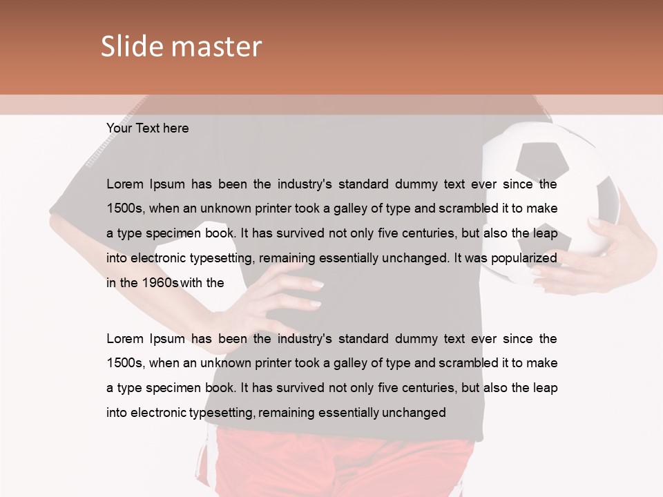 Female Beautiful Active PowerPoint Template