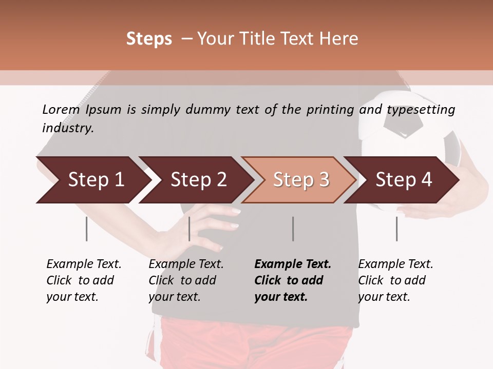 Female Beautiful Active PowerPoint Template