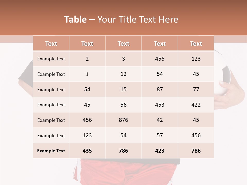 Female Beautiful Active PowerPoint Template