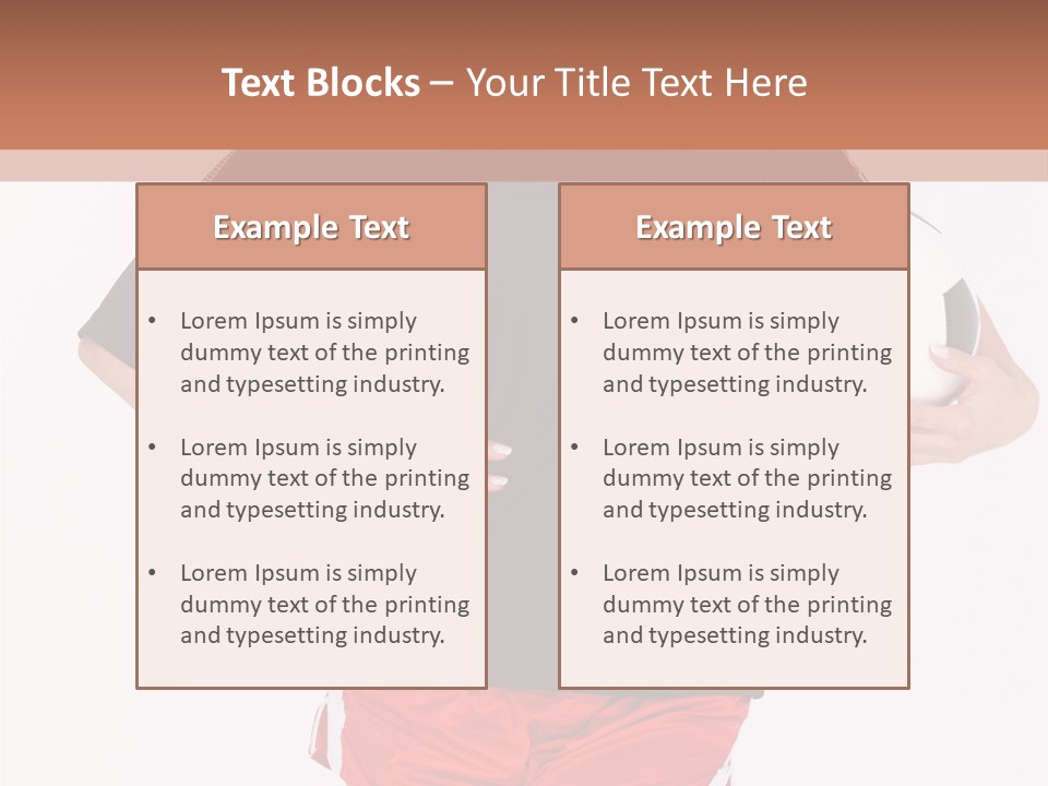 Female Beautiful Active PowerPoint Template