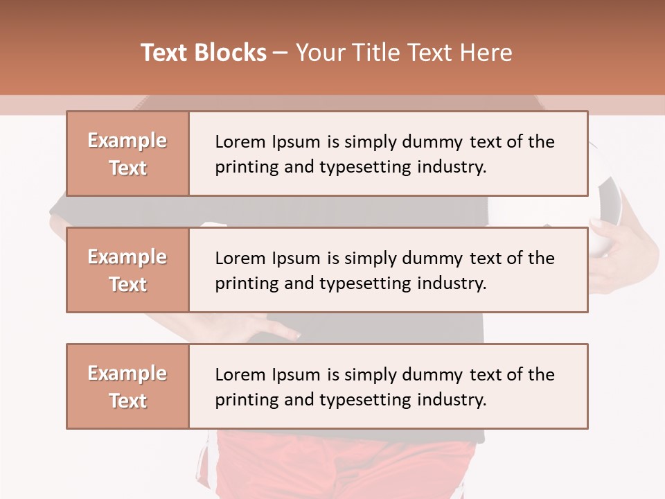 Female Beautiful Active PowerPoint Template