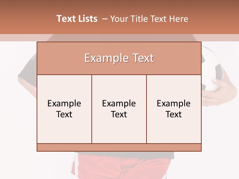 Female Beautiful Active PowerPoint Template