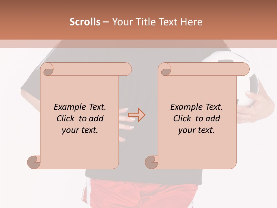 Female Beautiful Active PowerPoint Template