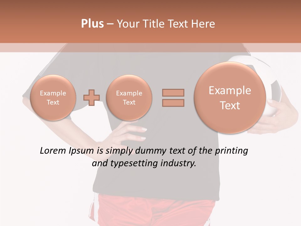 Female Beautiful Active PowerPoint Template