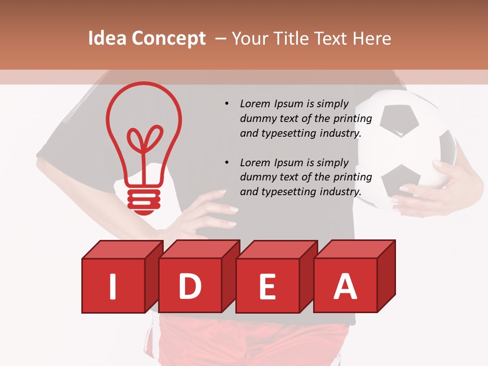 Female Beautiful Active PowerPoint Template