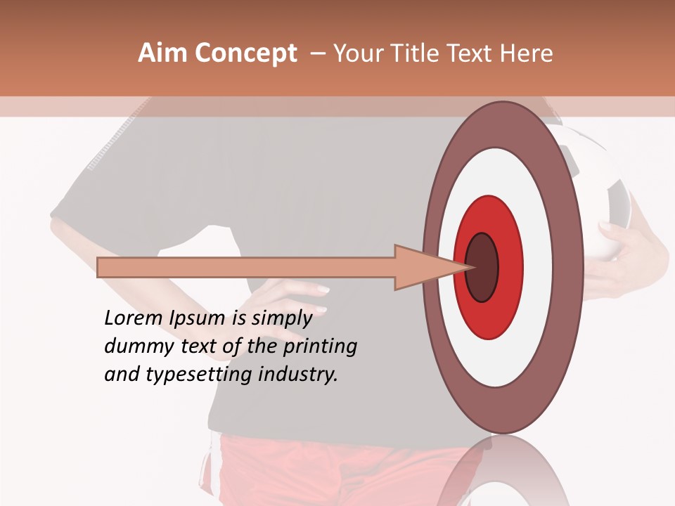 Female Beautiful Active PowerPoint Template