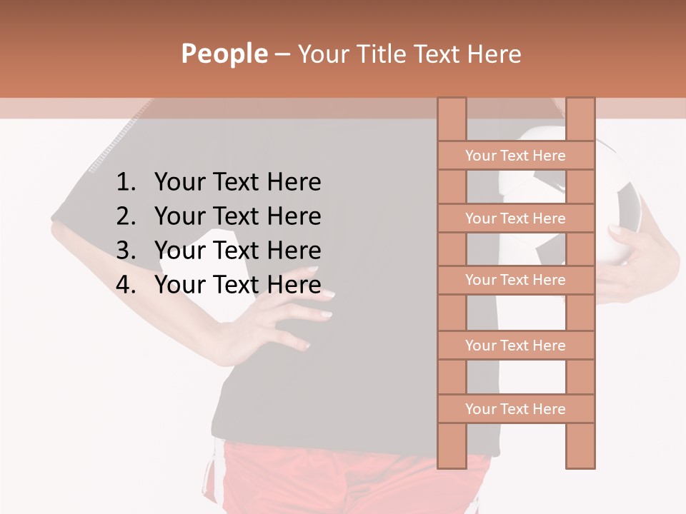 Female Beautiful Active PowerPoint Template