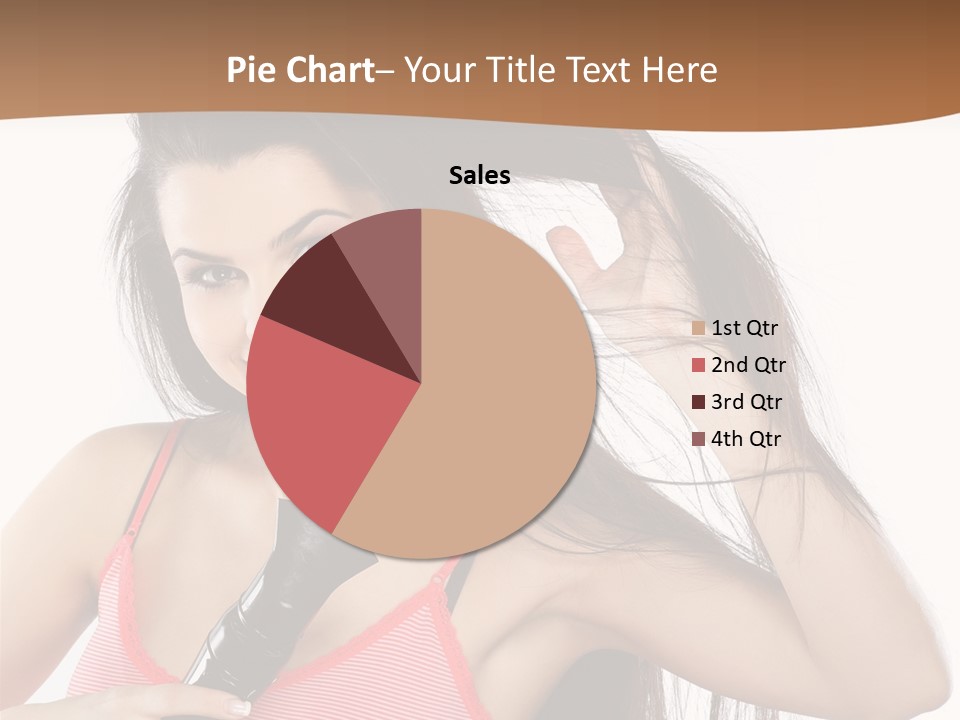 Brunette White Face PowerPoint Template